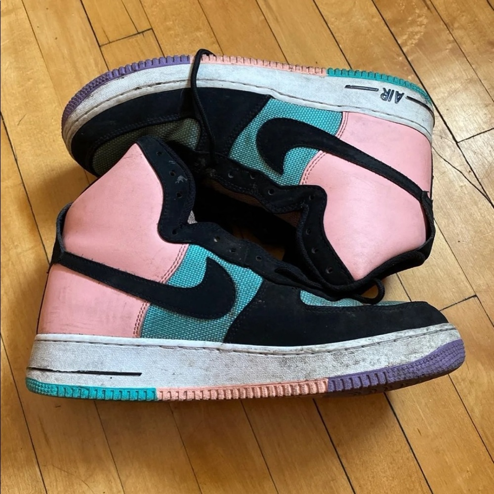Air Force 1 pink aqua unique